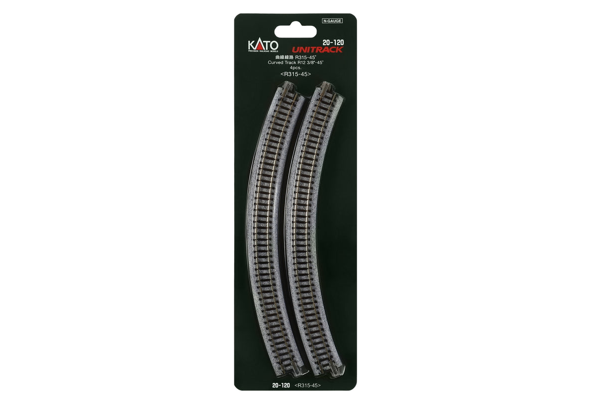 N R315-45 Curved Track (4 ea)  (12 3/8-45d) (20-120) exact product view 1