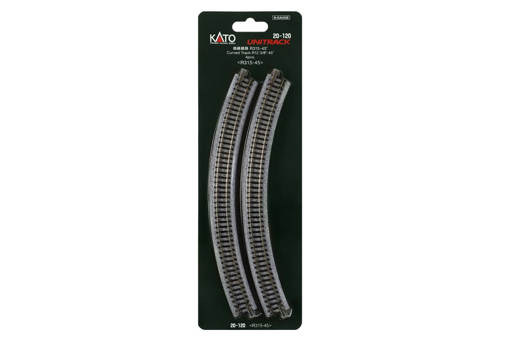 N R315-45 Curved Track (4 ea)  (12 3/8-45d) (20-120) exact product view 1