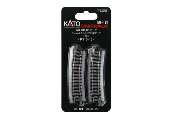 N R315-15 Curved Track (4 ea)  (12 3/8-15d) (20-121) exact product view 1