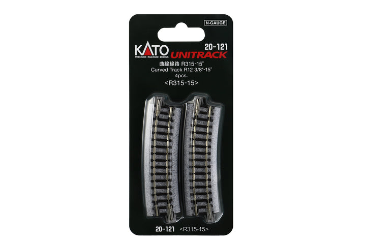 N R315-15 Curved Track (4 ea)  (12 3/8-15d) (20-121) exact product view 1