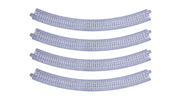 N Concrete Tie 315mm (12 3/8″) Radius 45 Curve Track [4 pcs] (20-124) exact product view 3