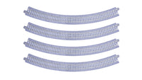 N Concrete Tie 315mm (12 3/8″) Radius 45 Curve Track [4 pcs] (20-124) exact product view 3