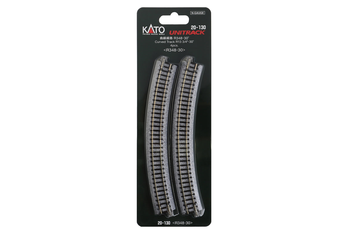 N R348-30 Curved Track (4 ea) (13 3/4-30d) (20-130) exact product view 1