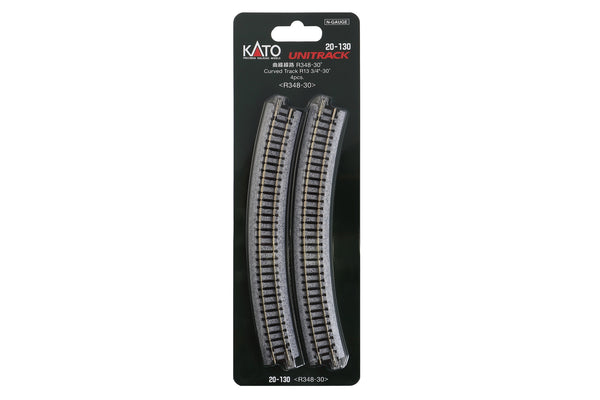 N R348-30 Curved Track (4 ea) (13 3/4-30d) (20-130) exact product view 1