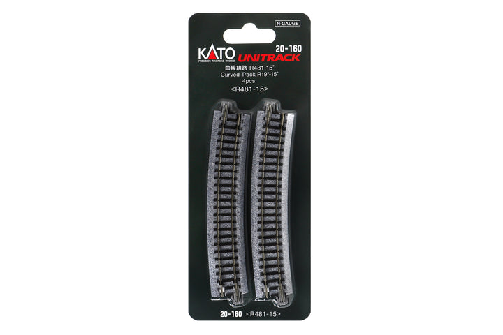 N R481-15 Curved Track (4 ea) (19-15d) (20-160) exact product view 1