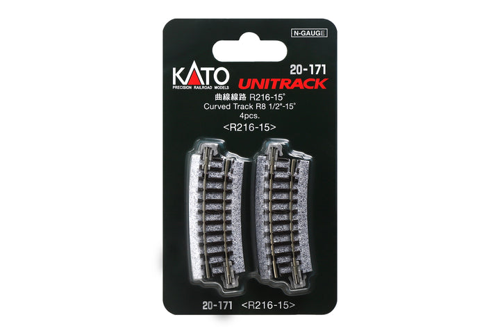 N R216-15 Curved Track (4 ea)  (8.5-15d) (20-171) exact product view 1