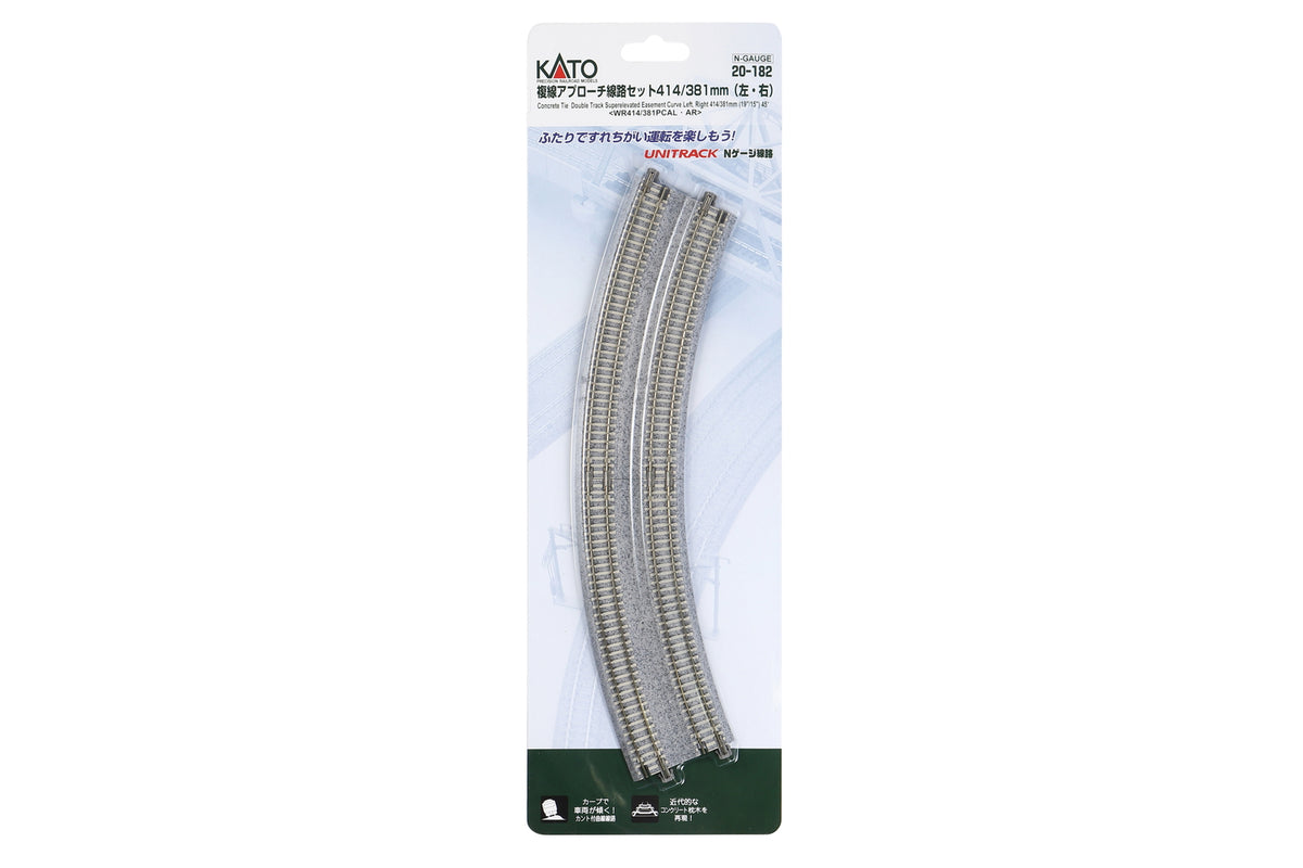 N Dble Trk Superelevated Approach, R414/381- 22.5 L/R (20-182) exact product view 1