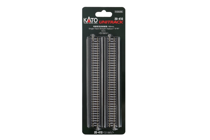 N Single Viaduct Straight 186mm  (2 ea) (20-410) exact product view 1