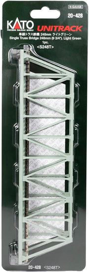 N Single Truss Bridge, Light Green 248mm (1 ea) (20-428) exact product view 4