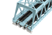 N Double Truss Bridge, Light Blue, 248mm (1ea) (20-436) exact product view 2