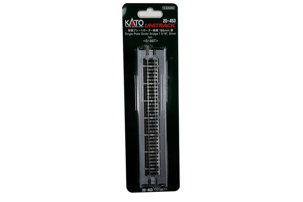 N Plate Girder Bridge, Silver, 186mm (1ea)  (prev #23-073) (20-453) exact product view 1