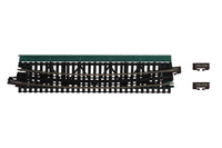 N Single Curve Girder Bridge, Green – 448mm (17.6″) Radius 15º (20-466) exact product view 3