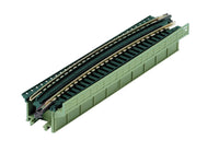 N Single Curve Girder Bridge, Light Green – 448mm (17.6″) Radius 15º (20-468) exact product view 2