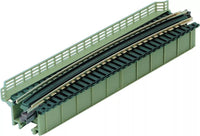 N Curved Deck Girder Bridge, Light Green – 481mm (19″) Radius 15º (20-473) exact product view 2