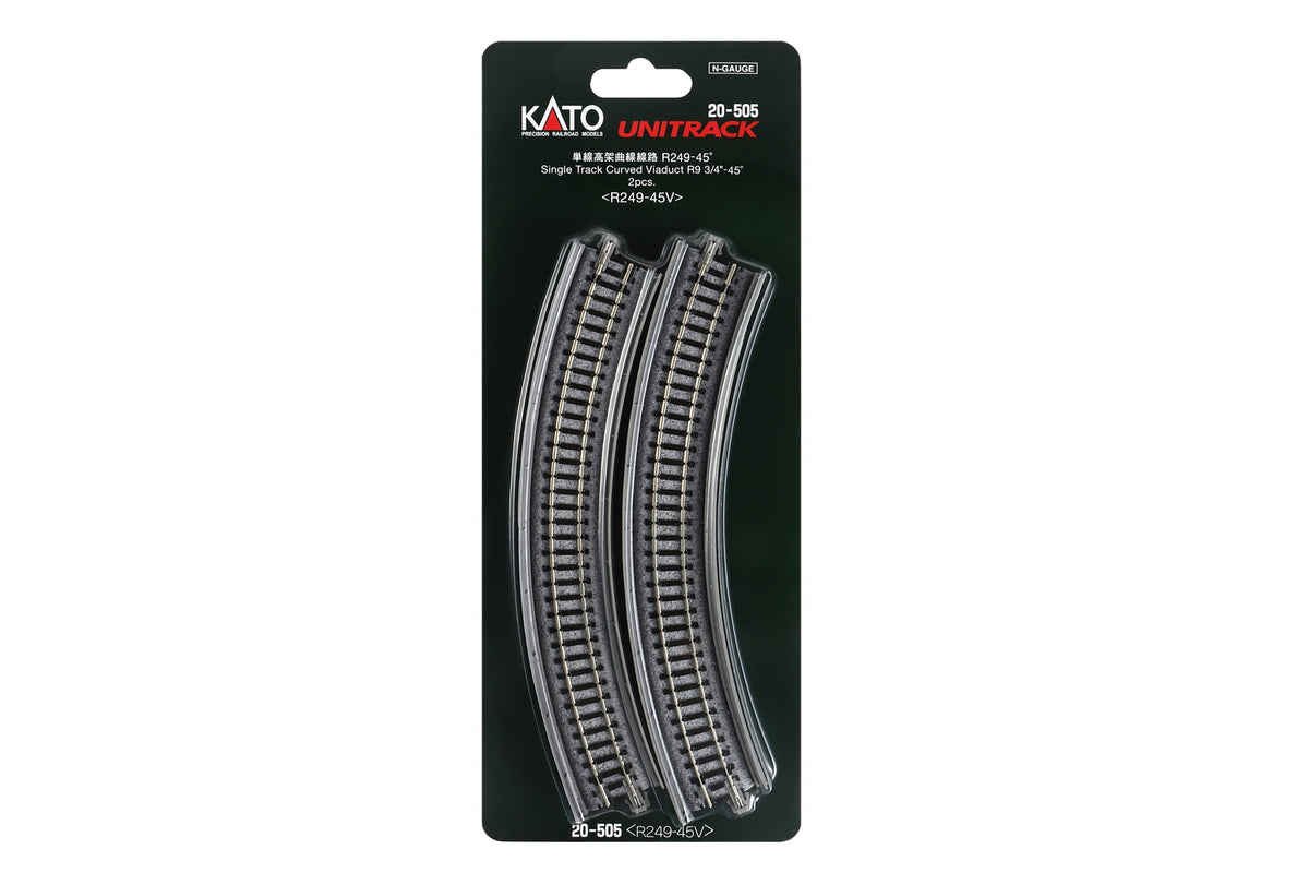N Single Viaduct Curv R249- 45d, (2 ea) (20-505) exact product view 1
