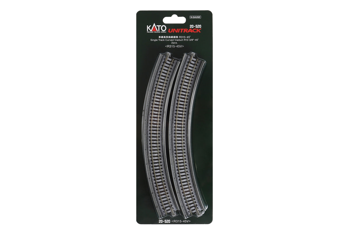 N Single Viaduct Curve R315- 45d, (2 ea) (20-520) exact product view 1