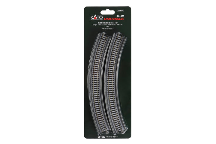 N Single Viaduct Curve R315- 45d, (2 ea) (20-520) exact product view 1