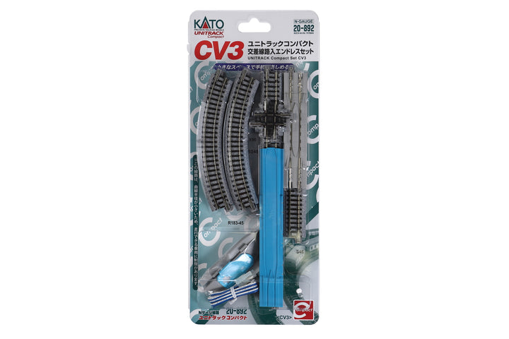 N CV-3 Unitrack Compact Oval Set w/ 90 degree crossing (20-892) exact product view 1