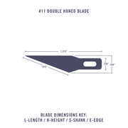 Excel Blades #11 Hobby Knife Blades, Carbon Steel (22611) product view 5