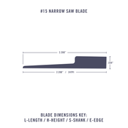 Excel Blades #15 Narrow Saw Blade (20015) product view 4