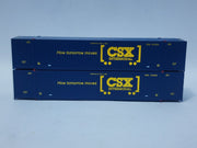 CSX Intermodal (boxcar logo) 53' HIGH CUBE 8-55-8, Set #2 corrugated containers with Magnetic system. JTC # (537091) exact product view 4