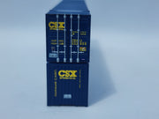 CSX Intermodal (boxcar logo) 53' HIGH CUBE 8-55-8, Set #2 corrugated containers with Magnetic system. JTC # (537091) exact product view 5