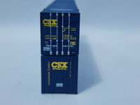 CSX Intermodal (boxcar logo) 53' HIGH CUBE 8-55-8, Set #2 corrugated containers with Magnetic system. JTC # (537091) exact product view 5