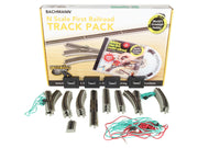 Bachmann N Scale First Railroad E-Z Track Pack - product and package