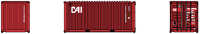 CAI 20' Std. height containers with Magnetic system, Corrugated-side. JTC-205330 (205330) exact product view 3