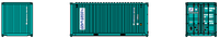 DONG FANG 20' Std. height containers with Magnetic system, Corrugated-side. JTC-205337 (205337) exact product view 4