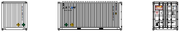 AIR FLOW 20' Std. height containers with Magnetic system, Corrugated-side. JTC-205357 (205357) exact product view 4