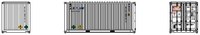 AIR FLOW 20' Std. height containers with Magnetic system, Corrugated-side. JTC-205357 (205357) exact product view 4