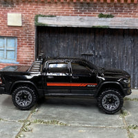 Loose Hot Wheels - 2023 Dodge Ram 1500 4x4 Truck - Black and Red