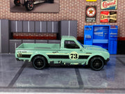 Loose Hot Wheels - Datsun 620 Mini Truck - Green and Black 73