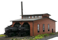 Banta Modelworks HO Port Costa Roundhouse Kit — completed model view 1