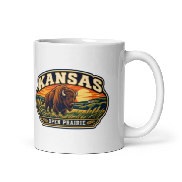 Kansas Heritage Badge Coffee Mug – 11 oz product mockup
