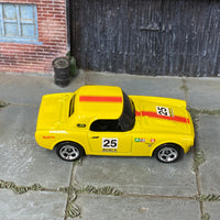 Loose Hot Wheels - Honda S800 RACING - Yellow and Red 25