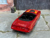 Custom Hot Wheels - Plymouth Barracuda - Red and Orange - Gold 6 Spoke Wheels - Rubber Tires