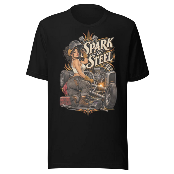 Spark & Steel T-Shirt — product mockup