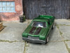 Custom Matchbox - 1970 Chevy El Camino - Green and Black - Chrome Steel Wheels - Rubber Tires