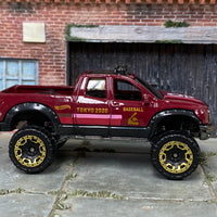 Loose Hot Wheels - 2010 Toyota Tundra Off Road 4x4 - Dark Red 2020 Tokyo Olympics