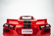 AFX Corvette C8 Torch Red HO Slot Car — official product view 2