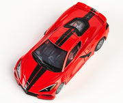 AFX Corvette C8 Torch Red HO Slot Car — official product view 1