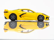 AFX Corvette C8 Accelerate Yellow HO Slot Car — official product view 3