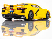AFX Corvette C8 Accelerate Yellow HO Slot Car — official product view 5
