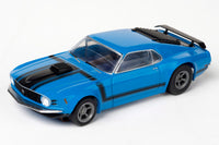 AFX 1969 Ford Mustang Boss 302 Blue HO Slot Car — official product view 1