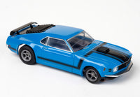 AFX 1969 Ford Mustang Boss 302 Blue HO Slot Car — official product view 2