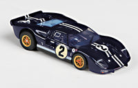 AFX Ford GT40 Mark IIB #2 Sebring Nightmist Blue HO Slot Car — official product view 3
