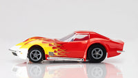 AFX 1970 Corvette Red/Yellow Wildfire HO Slot Car — official product view 3