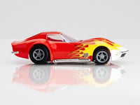 AFX 1970 Corvette Red/Yellow Wildfire HO Slot Car — official product view 5
